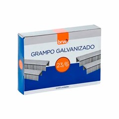 GRAMPO 23/6 5000 UNIDADES GALVANIZADOS