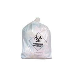 SACO LIXO INFECT 150L4KG BRANCO 100UN
