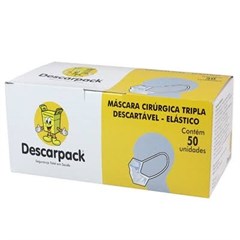 MASCARA DESCARTEVEL TRIPLA PROTECAO 50UN