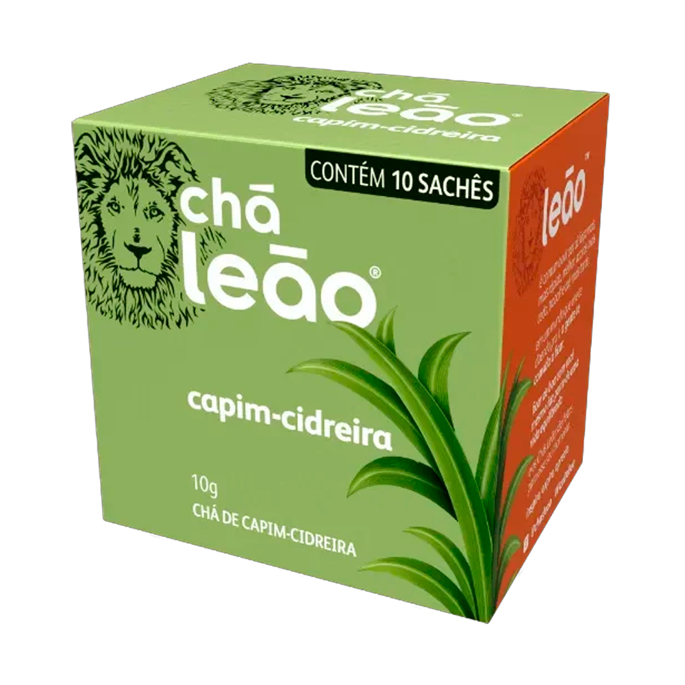 CHA LEAO CAPIM CIDREIRA C/10 SACHES