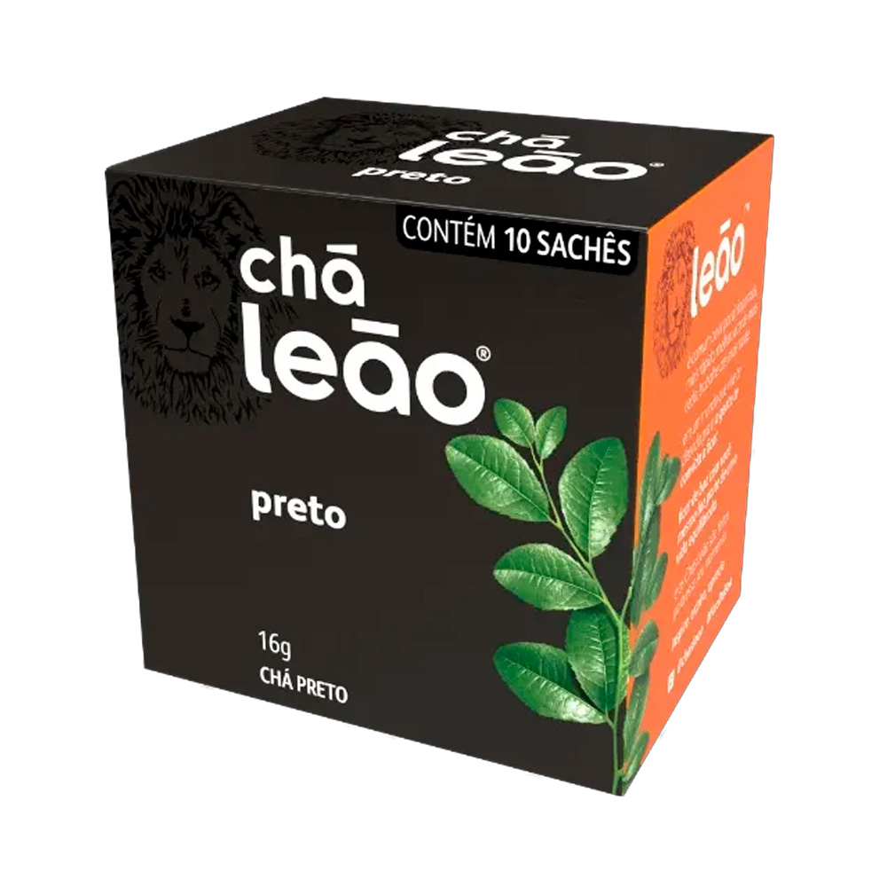 CHA LEAO PRETO C/10 SACHES