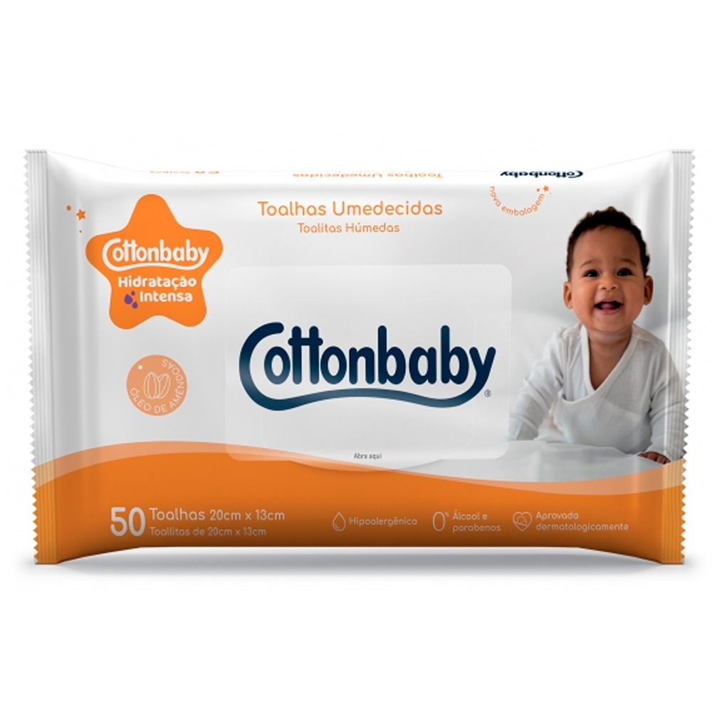 LENÇO UMEDECIDO COTONBABY 50FLS