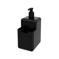 DISPENSER DETERG E ESPONJA 500ML PRETO
