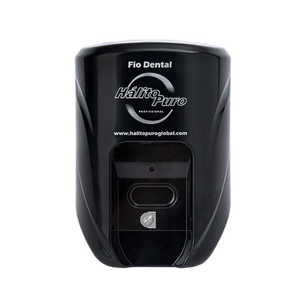 DISPENSER FIO DENTAL HÁLITO PURO -  PRETO