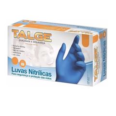 LUVA NITRILICA AZUL G SEM PO 100UN