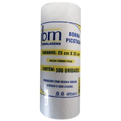 BOBINA PLASTICA PICOTADA 25X35 JBM 500 UN