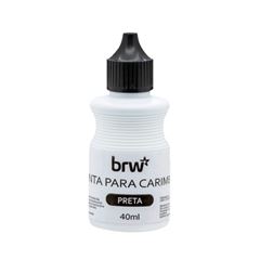 TINTA PARA CARIMBO 40ML PRETO
