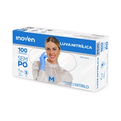 LUVA NITRILICA PRETA G SEM PO 100UN