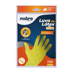LUVA LÁTEX AMARELA M PAR