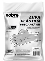 LUVA PLÁSTICA DESCARTÁVEL 100UN