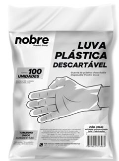 LUVA PLÁSTICA DESCARTÁVEL 100UN