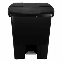 LIXEIRA QUADRADA 30L C/PEDAL PRETO
