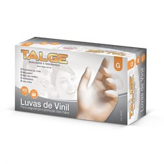 LUVA VINIL S/PO G 100UN