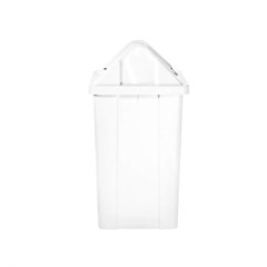 LIXEIRA QUAD 60 LT BASCULANTE BRANCA