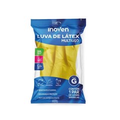 LUVA LATEX MULTIUSO AMARELA G