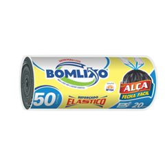 SACO LIXO REF FECHA FACIL 50L PRETO 20UN