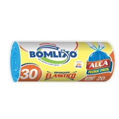 SACO LIXO REF FECHA FACIL 30L AZUL 20UN