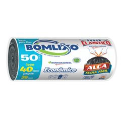 SACO LIXO REF FECHA F ECON 50L PRETO 40U