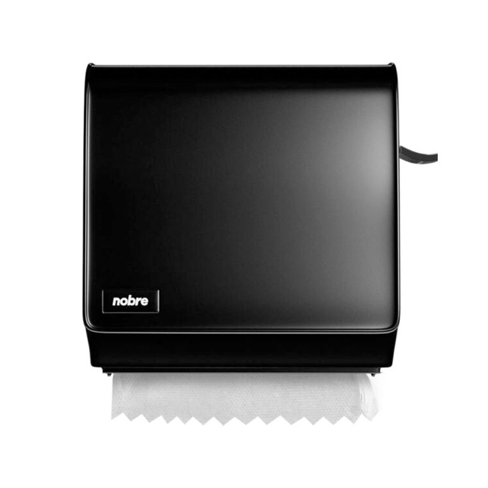 DISPENSER ALAVANCA PAPEL TOALHA BOBINA PRETO