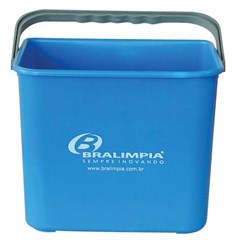 BALDE 4 LITROS COM ALÇA AZUL