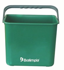 BALDE 4 LITROS COM ALÇA VERDE
