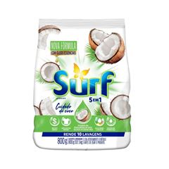 DETERG PO 800G SURF CUIDADO DO COCO
