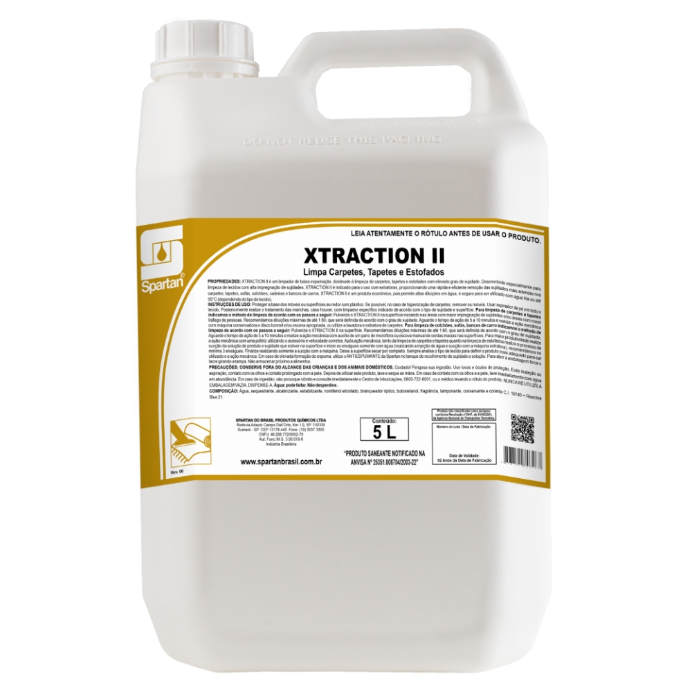 LIMPA CARPETE XTRACTION II 5L SPARTAN