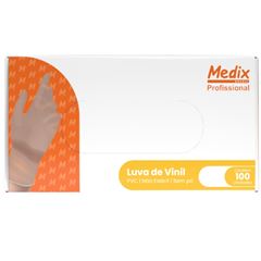 LUVA VINIL S/PO G 100UN