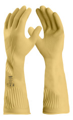 LUVA LATEX C/RANHURA P CANO LONGO VABENE