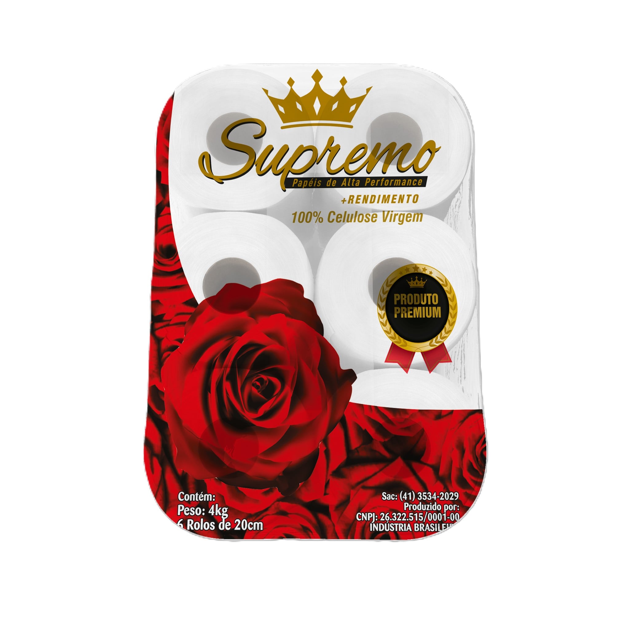 PAPEL TOALHA ROLO FS  20G 6X200 MT FIEL